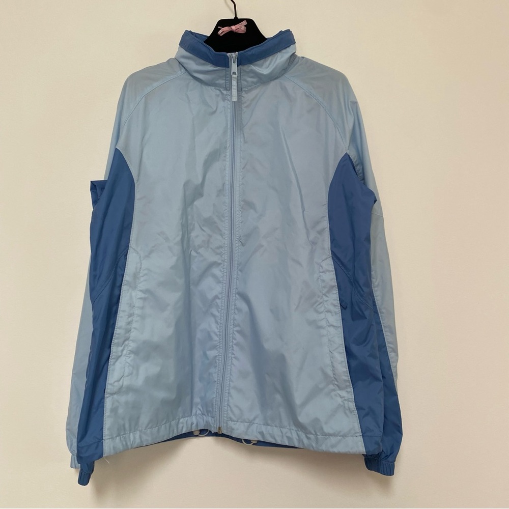 Columbia Packable Lightweight Zipped Windbreaker Jacket XL Blue